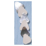 Microbrush Corporation Cotton Roll Substitute Silver Coated Dri-Aids Silver White Large 250/Bx - 332325