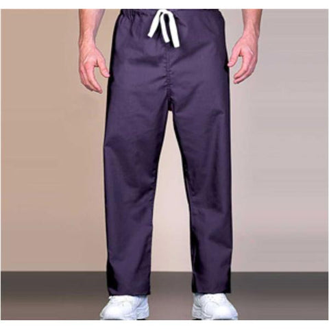 Fashion Seal Pant Scrub 55% Cotton / 45% Polyester Unisex Purple XL Reversible 1 Pocket Each - 887-XL