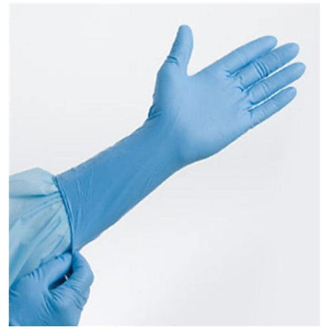 Tidi Products LLC Gloves Exam P2 Hi-Risk Chemo Tested Powder-Free Latex 12 in Lg NS Blue 50/Bx, 10 BX/CA - 932483-1