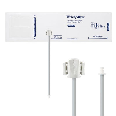 Welch Cuff Blood Pressure FlexiPort 25-34cm Adlt 11 Arm Long White/Navy Blue 20/Ca - Allyn - SOFT-11-1HP