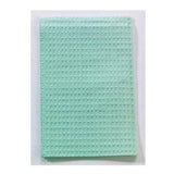 Tidi Products LLC Bib Towel Ultimate 13 in x 18 in Green 3 Ply Tissue / Poly 500/Ca - 917402R