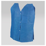 Tidi Products LLC Vest Exam / Rehab Non Woven Dark Blue One Size 50/Ca - 960202