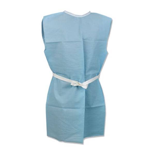 Tidi Products LLC Gown Exam 30 in x 42 in Blue 3 Ply 50/Ca - 918507