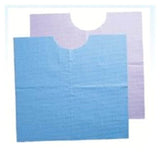 Tidi Products LLC Bib Patient Ultimate Contour Neck 18 in x 22 in Blue 3 Ply Tissue / Poly 400/Ca - 917903