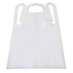 Tidi Products LLC Apron Polyester Taffeta FoodCare Unisex White 28 in x 46 in Adult 500/Ca - 10418