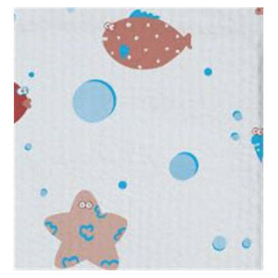 Tidi Products LLC Towel Patient TIDI 13 In X 18 In Under The Sea 2 Ply Tissue / Poly 500/Case - 981613