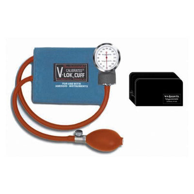 W A Baum Co Inc Sphygmomanometer Anrd Calibrated V-Lok 18-26 10 Chld/Adlt Arm Dl Dspl Md Blu Each - 1051NL