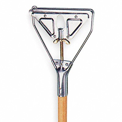Wet Mop Handle Screw On Mop Connection Type Natural Wood 60 Handle Length