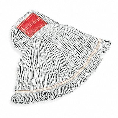 Clamp Cotton Synthetic String Wet Mop Head White