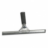 18 W Straight Rubber Window Squeegee Without Handle Black