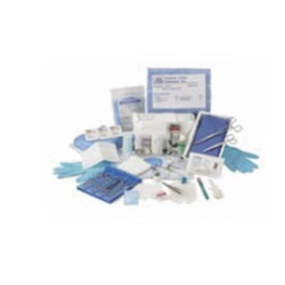 Medical Action Industries Tray Dressing Central Line W/ Gloves/Tegaderm Transparent Dressing LF Strl 20/Ca - 2614