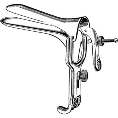 Sklar Instruments Speculum Vaginal Graves 4-1/2x1-3/8" Large Straight Tip Stainless Steel Each - 98-324