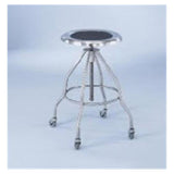 Blickman Industries Stool Exam Model 7745SS Clifton Stainless Steel Rubber Feet 4 Leg Each - 1027745000