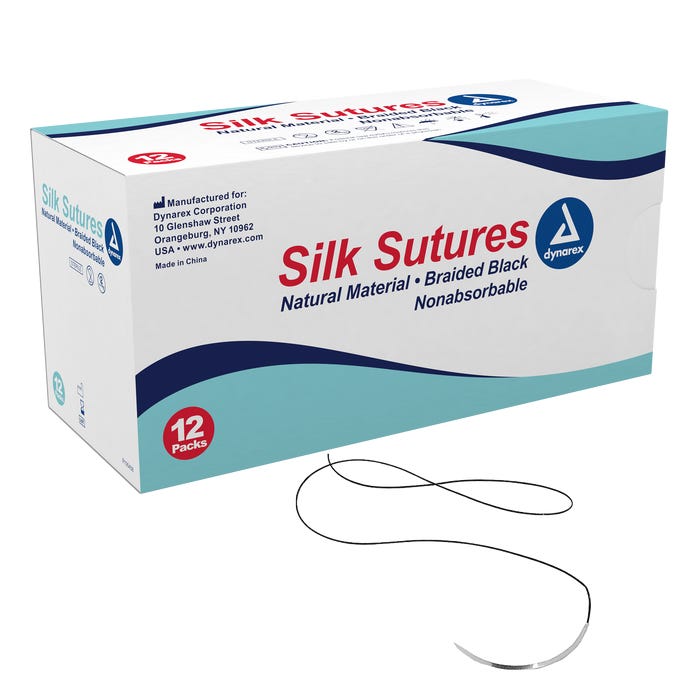Dynarex Braided Silk Sutures Quantity per box: 12