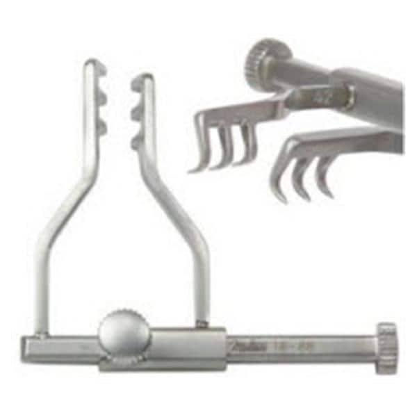 Miltex Retractor Goldstein 1-1/8" 3x3 Pointed Prong/5mm Deep SS/NMgntc RA - Integra Miltex - 18-88