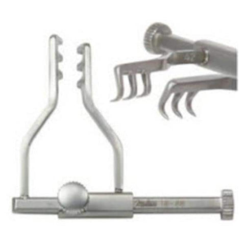 Miltex Retractor Goldstein 1-1/8" 3x3 Pointed Prong/5mm Deep SS/NMgntc RA - Integra Miltex - 18-88