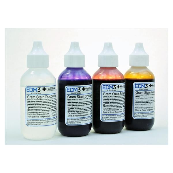 EDML, LLC Gram Stain Set 4x2oz Each - 400310