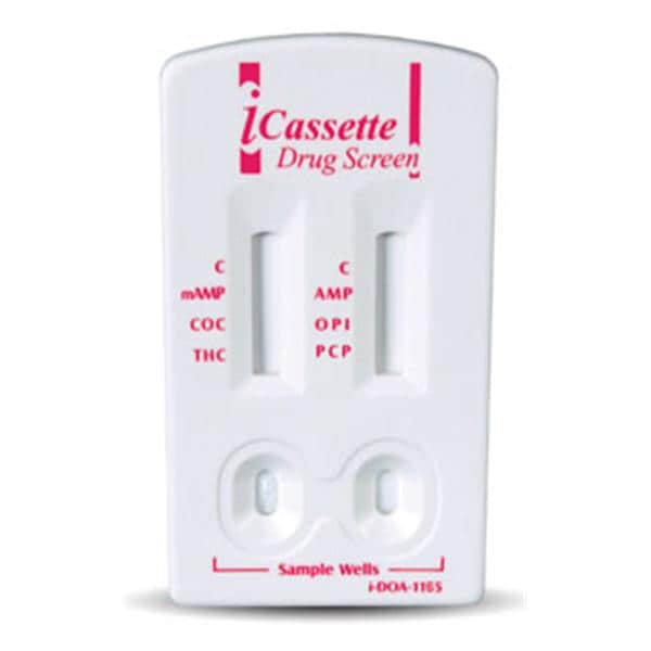 Alere Toxicology iCassette Drug Screen Test Kit CLIA Waived 6 Panel 25/Bx - Products - I-DOA-1165