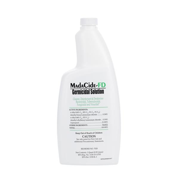 Mada Medical Products Inc Disinfectant Hospital Level Madacide FD 32 oz Each, 12 Each/CA - 7020