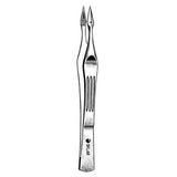 Sklar Instruments Forcep Splinter Carmalt 4-1/4" Serrated Straight Stainless Steel Each - 19-3240