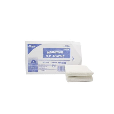 Dukal Corporation Towel OR Cotton 17x27" White Sterile 80/Ca - CT-04W