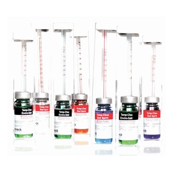 Fisher Scientific Co. Temp-Chex Red Spirit Thermometer -5 to 15°C Each - 11716185B