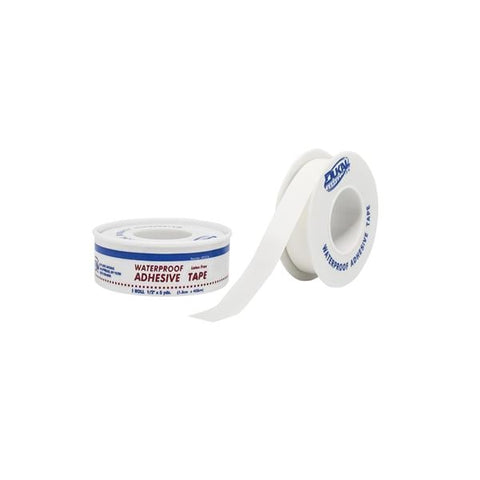 Dukal Corporation Tape Plastic .5"x5yd Adhesive White 24/Bx, 18 BX/CA - AT2316