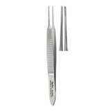 Miltex Forcep Dressing Graefe 2-3/4" Serrated Straight Stainless Steel Each - Integra Miltex - 18-814