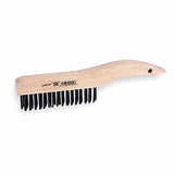 10-1/4 L Stainless Steel Short Handle Scratch Brush 1 EA