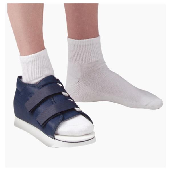 Deroyal Industries Inc Shoe Post-Op Aegis Canvas Navy Rubber Sole Women 8.5-10 Size Large Each - 2044-09