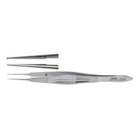 Miltex Forcep Suture Castroviejo 4" .12mm Tp/Ty Pltfrm Straight 1x2Tth Micro SS Each - Integra Miltex - 18-953