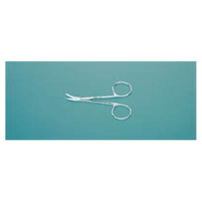 Miltex Scissors Suture Shortbent 3-1/2" Sharp/Blunt Curved Stainless Steel Each - Integra Miltex - 9-101