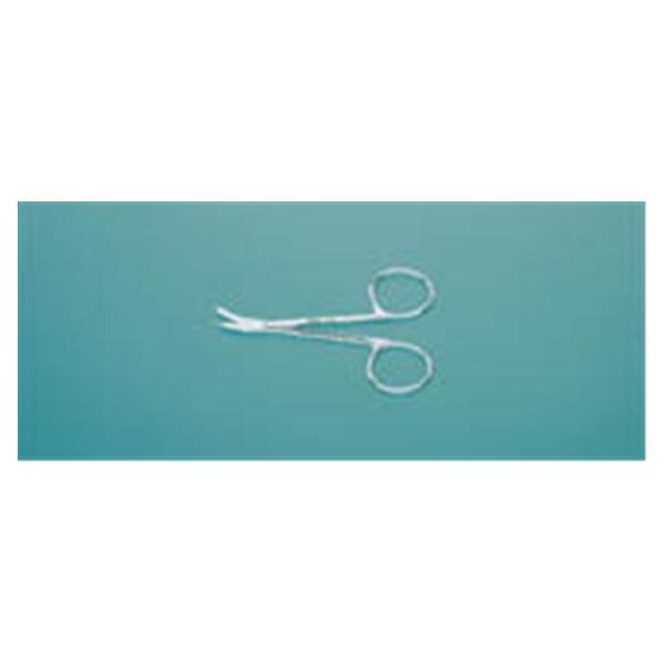 Miltex Scissors Suture Shortbent 3-1/2" Sharp/Blunt Curved Stainless Steel Each - Integra Miltex - 9-101