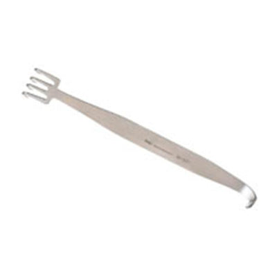 Miltex Retractor Rake Freeman 7-1/4x7/8" 4 Sharp Inline Prong Stainless Steel Each - Integra Miltex - 21-127