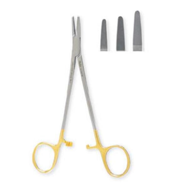 Miltex Holder Needle Mayo-Hegar 6" Serrated Jaw Tungsten Carbide Each - Integra Miltex - 8-744TC
