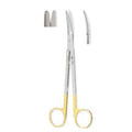 Miltex Scissors Plastic Surgery Gorney 7-1/2" Serrated Slight Curve Tungsten Carbide Each - Integra Miltex - 21-608TC