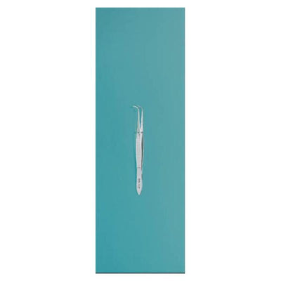 Miltex Forcep Dressing 4" 0.8mm Wide Tip Serrated Tips Full Curve Stainless Steel Each - Integra Miltex - 18-784
