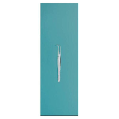 Miltex Forcep Dressing 4" 0.8mm Wide Tip Serrated Tips Full Curve Stainless Steel Each - Integra Miltex - 18-784