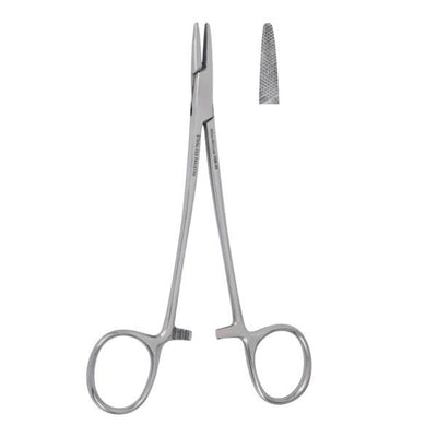 Miltex Holder Needle Baumgartner Vantage 5-1/2" Serrated Jaw Stainless Steel Each - Integra Miltex - V98-40