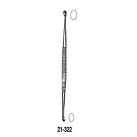 Miltex Curette Bone Williger 5-1/2" 3/4mm Oval Cup Tip Stainless Steel Each - Integra Miltex - 21-322