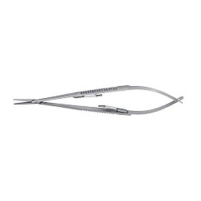 Miltex Holder Needle Castroviejo Padgett 5-1/2" Smooth Curved Tungsten Carbide Each - Integra Miltex - PM-2446