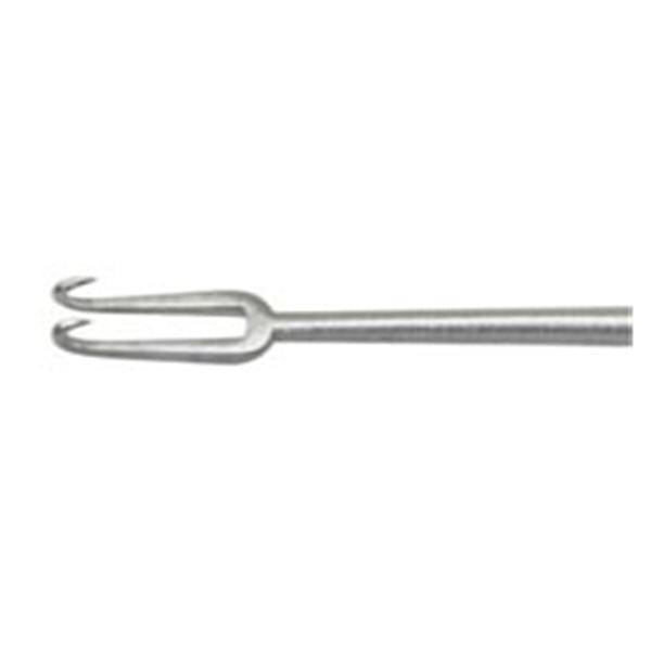 Miltex Hook Guthrie 5" 1.5mm Sharp/Wide Double Prongs Stainless Steel Each - Integra Miltex - 18-416