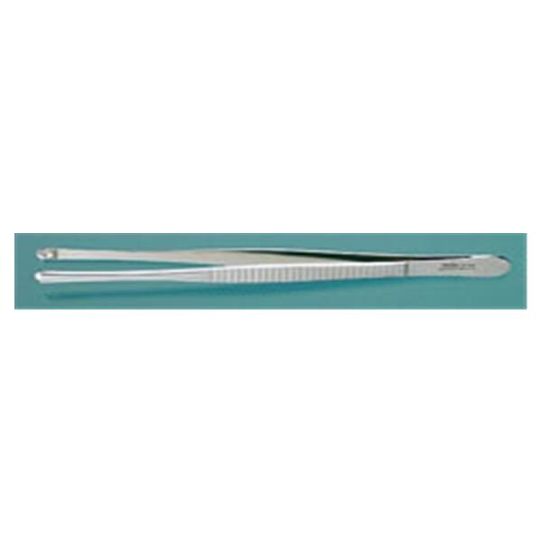 Miltex Forcep Tissue Russian 10" Straight 8x8 Side Grasping Teeth Stainless Steel Eachch - Integra Miltex - 6-145