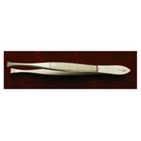 Miltex Forcep Cilia Littauer 3-1/2" 4mm Wide Jaw Horizontal Serrated Straight SS Each - Integra Miltex - 18-1100