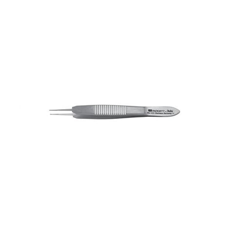 Miltex Forcep Suture Castroviejo Padgett 4" 0.5mm Jaw/Tying Platform 1x2 Teeth SS Each - Integra Miltex - PM-4909