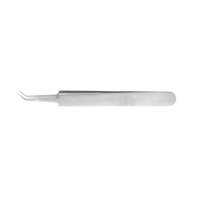 Miltex Forcep Micro Swiss Jewelers Padgett 4-1/2" Pointed Angled Stainless Steel Each - Integra Miltex - PM-4928