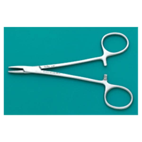 Miltex Holder Needle Brown 5-1/4" Fine serration Convex Stainless Steel Each - Integra Miltex - 8-22