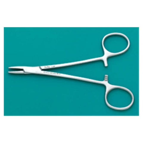 Miltex Holder Needle Brown 5-1/4" Fine serration Convex Stainless Steel Each - Integra Miltex - 8-22