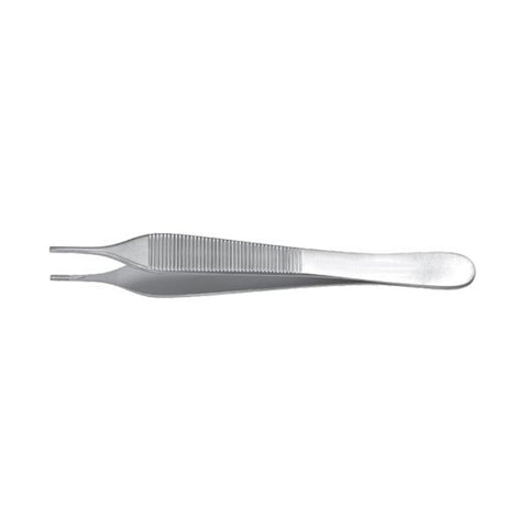 Miltex Forcep Tissue Adson-Brown Padgett 4-3/4" Serrated Straight 9x9 Sd Tth SS Each - Integra Miltex - PM-6125