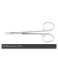 Miltex Scissors Iris 4-1/2" Straight Standard Stainless Steel Each - Integra Miltex - 5-304